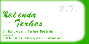 melinda terhes business card